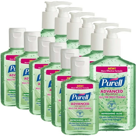 PURELL Advanced Refreshing Aloe Hand Sanitizer, Assorted Sizes, Pack of 12