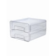 thumbnail image 1 of Organizador Xtellar Multiusos Para Hogar 2 Cajones Almacenamiento Color Transparente, 1 of 5