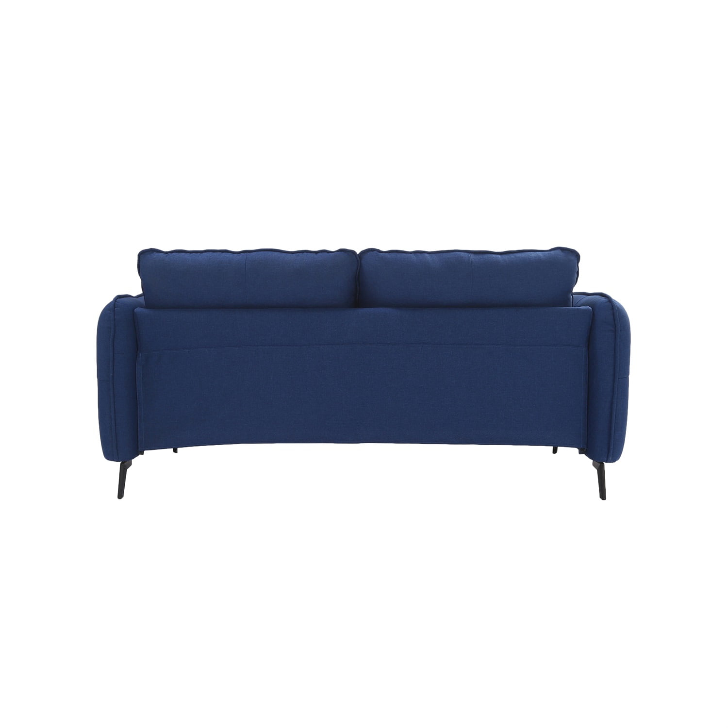 Kadyn 2-Seater Fabric Sofa Couch, Modern Loveseat Sofa with Pillow, Upholstered Linen Fabric Sofa for Living Room, Navy Blue Kadyn 2-Seater Fabric Sofa Couch, Modern Loveseat Sofa with Pillow, Upholstered Linen Fabric Sofa for Living Room, Navy Blue