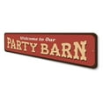 thumbnail image 4 of Party Barn Novelty Sign, Metal Wall Decor - 4x18 inches, 4 of 4