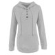 thumbnail image 4 of ICHUANYI Clearance Women's Hooded Color Long-sleeved Sweatshirt Casual Blouse Pullover Tops(Gray, XL) ICHUANYI WER2023081513196, 4 of 5