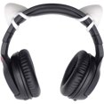 thumbnail image 3 of Orejas decorativas para auriculares, bonitas orejas de silicona con decoración de gato, compatibles con auriculares HyperX Cloud/Cloud II/Cloud, instalación con correas de montaje ajustables, 3 of 5