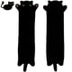 thumbnail image 1 of Almohada SNOWOLF de peluche con forma de gato negro, suave y larga, 70 cm, para niños, 1 of 6