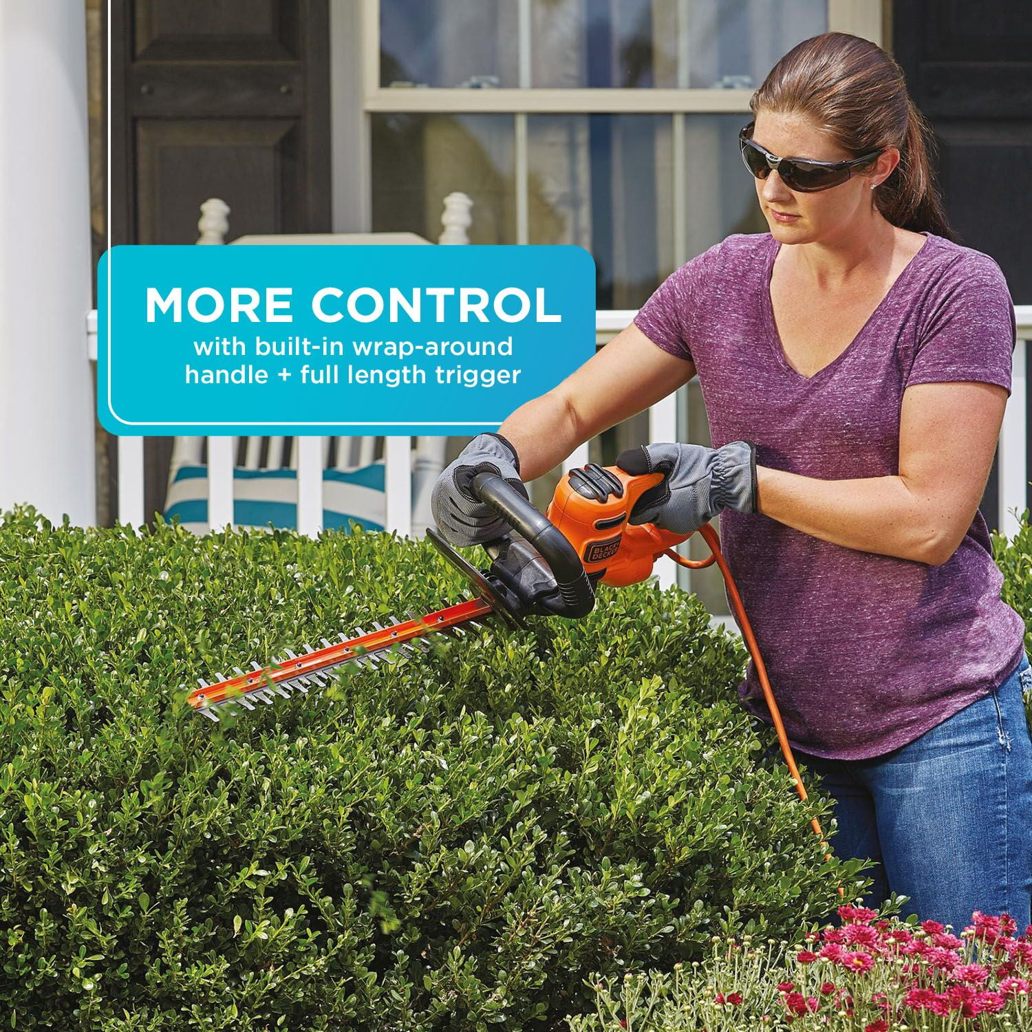 BLACK+DECKER BEHT200 18" CORDED HEDGE TRIMMER