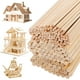 thumbnail image 1 of 215 palitos de madera, tiras de madera, tacos de madera redondos, palitos de madera sin terminar para manualidades y decoraciones, 1 of 7
