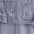 thumbnail image 6 of Ahabrexf High Waisted Pleated Skirt for Women A-Line Mid-Length Mesh Lace Patchwork Design, 6 of 6