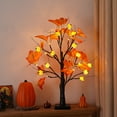 thumbnail image 4 of TanSiDing 2pcs Halloween Maple Tree Light LED Indoor Outdoor Holiday Party Decoration Warm White Glowing Ambience Battery USB Powered, 4 of 6