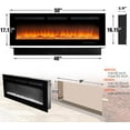 thumbnail image 3 of Easoger 50 inch Electric Fireplace, Recessed Wall Mounted Electric Fireplace inserts, Adjustable Flame Colors & Speed Fireplace with Touch Screen and Remote Control, 3 of 10
