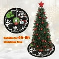 thumbnail image 2 of 48 Inch Nightmare before Christmas Tree Skirt, Soft & Funny Holiday Room Decor, Black & White Striped Christmas Decoration for Party(C), 2 of 12