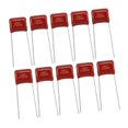 thumbnail image 3 of 10 condensadores de película de tono, repuestos para bajo de guitarra eléctrica, fáciles de instalar y reemplazan. Película 473J H 9 mm, 3 of 9