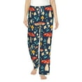 thumbnail image 2 of Lsque Colorful Mushrooms Print Women's Pajama Pants, Lounge Pant - Comfortable Home Wear,Elastic Waistband, Stylish Design-Small, 2 of 9