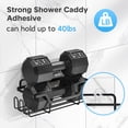 thumbnail image 3 of 12Pcs Shower Caddy Adhesive Replacement, Strong Adhesive Hooks for Shower Caddy, Waterproof Shower Adhesive Strips, No Drilling, for Bathroom Storage Shelves and Kitchen Racks, 3 of 7