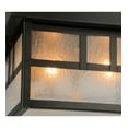 thumbnail image 4 of Meyda Tiffany 52694 Hyde Park Double Bar Mission 2 Light 17" Wide Flush Mount Square, 4 of 7