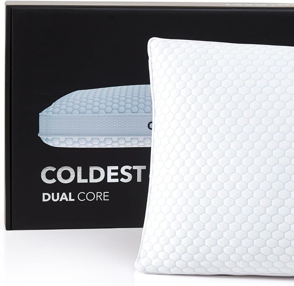 Coldest Ultra Slim Pillow Gel Memory Foam Pillow for Stomach and Back