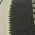 thumbnail image 4 of Donny Osmond Stripe 14" x 26" Down Pillow with Canvas Cover-Charcoal and Ivory, 4 of 5