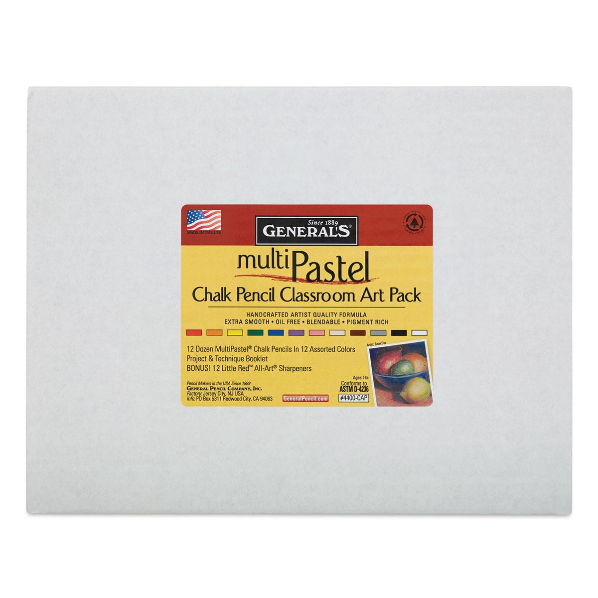 Pastel Pencil Multi-Pastel Classroom Pack Of 144