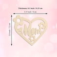 thumbnail image 6 of S SERENABLE 20 Pieces Mother's Day Hanging Ornaments Wood Hanging Sign Paintable Mom Gift Heart Wood Slices for Party Decoration Birthday, 6 of 6