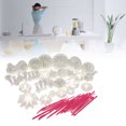 thumbnail image 3 of Molde de Cocina 47 piezas Sugarcraft pastel decoración Fondant glaseado émbolo herramientas molde Tmvgtek Libre de BPA, 3 of 6