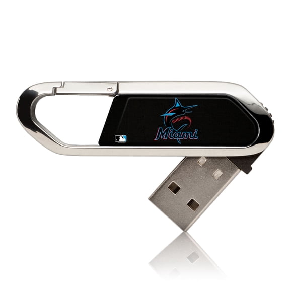 Miami Marlins 32GB Solid Design Clip USB Flash Drive