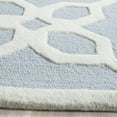 thumbnail image 3 of SAFAVIEH Cambridge Kayleah Geometric Wool Area Rug, Blue/Ivory, 5' x 8', 3 of 7
