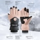 thumbnail image 3 of Guantes de esquí de otoño e invierno para hombres y mujeres, guantes de terciopelo gruesos y cálidos para deportes de equitación, resistentes al viento y al agua, 3 of 6