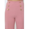 thumbnail image 6 of High-waist Crepe Pants With Buttons, 6 of 8
