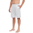 thumbnail image 2 of Hurxie Mens Gym Basketball Shorts with Pockets - Quick Dry Lightweight Mesh Athletic Shorts White,XL, 2 of 7