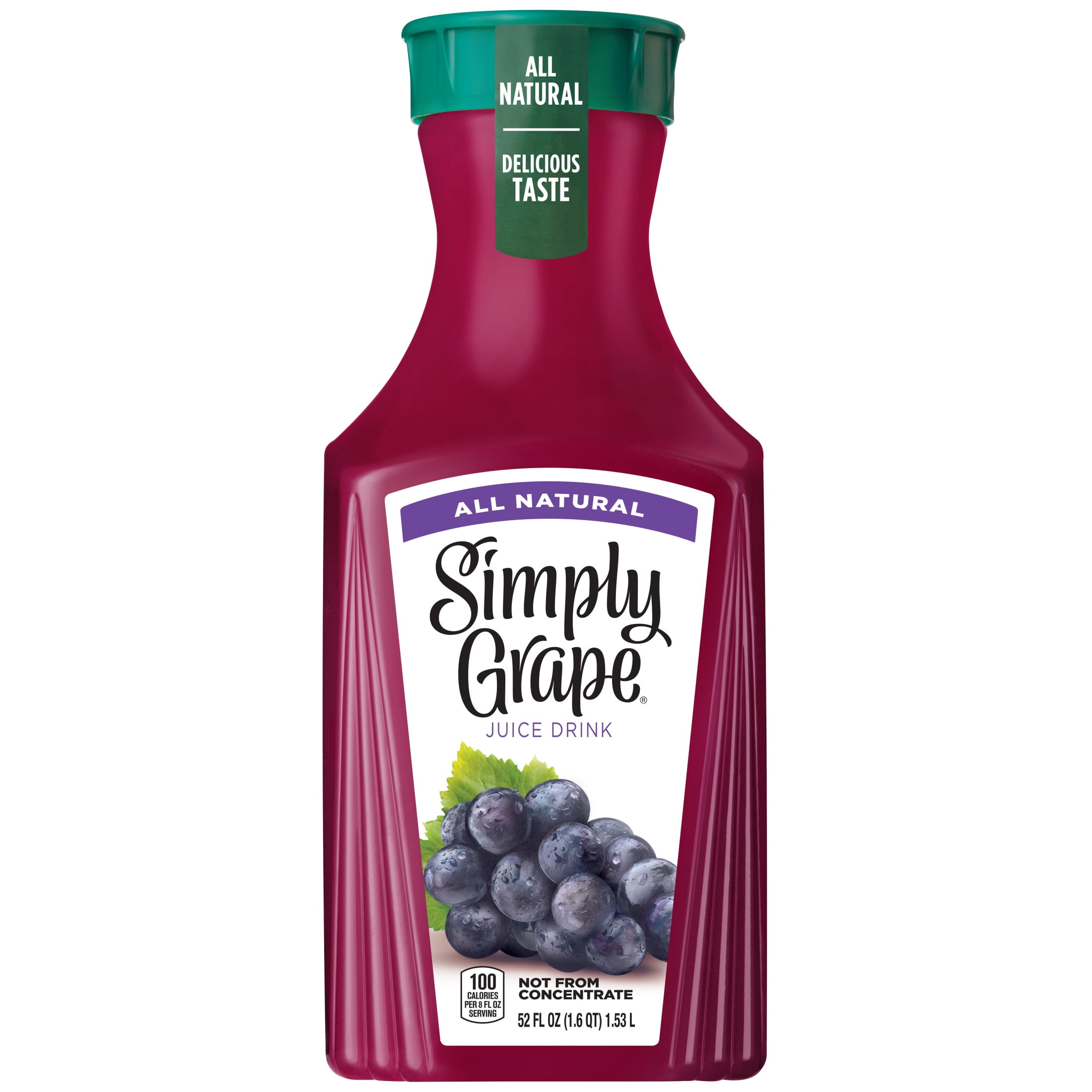 Simply Grape Juice Drink Bottle, 52 fl oz