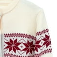 thumbnail image 5 of Aobny White 2024 Womans Sweaters Fair Isle Long Sleeve Crew Neck Button Up Graphic Cardigan Ladies Sweaters Trendy, 5 of 5