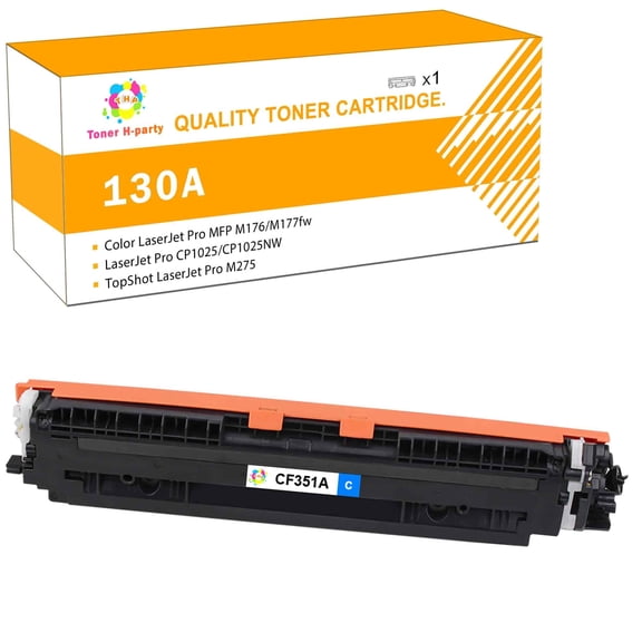 Colorich Toner Cartridge for CF351A Use with Color LaserJet Pro MFP M176 M177fw, LaserJet Pro CP1025 CP1025NW, LaserJet Pro 100 Color MFP M175A M175NW (Cyan,1-Pack)