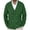 Army Green, variant on Men's Knitted Double Breasted Cardigan, Winter Warm Sweater Jacket with Hood, Chunky Knit Long Sleeve Top for Business Casual