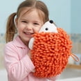 thumbnail image 2 of REGALWOVEN 1 Pack Cute Animal Chenille Hanging Hand Towel, Absorbent Soft Bathroom Decorative Towel for Kitchen Orange 10" x 6", 2 of 6