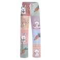 thumbnail image 4 of KDDYLITQ Womens Easter Pj Pants Egg Rabbit Graphic Elastic Hight Waist Drawstring Casual Sleep Pants Carrots Straight Wide Leg Baggy Formal Lounge Pants Multicolor S, 4 of 5