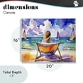 thumbnail image 4 of Stupell Industries Tropical Front Row to Paradise Canvas Art, 20 x 16, by Shelly Craig, 4 of 8