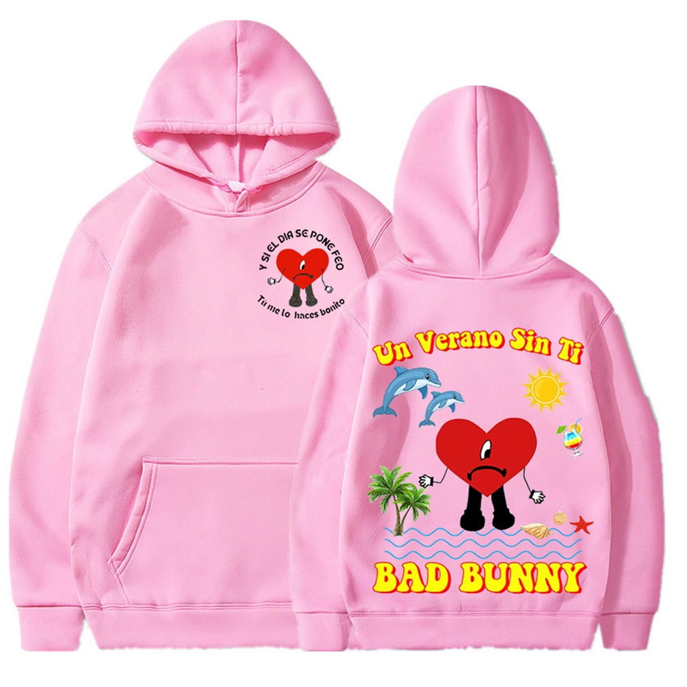 Bad Bunny Un Verano Sin Ti Album Merch Hoodies Logo Sweatshirt Men