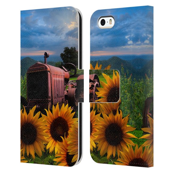 Head Case Designs Officially Licensed Celebrate Life Gallery Florals Tractor Heaven Leather Book Wallet Case Cover Compatible with Apple iPhone 5 / 5s / iPhone SE 2016