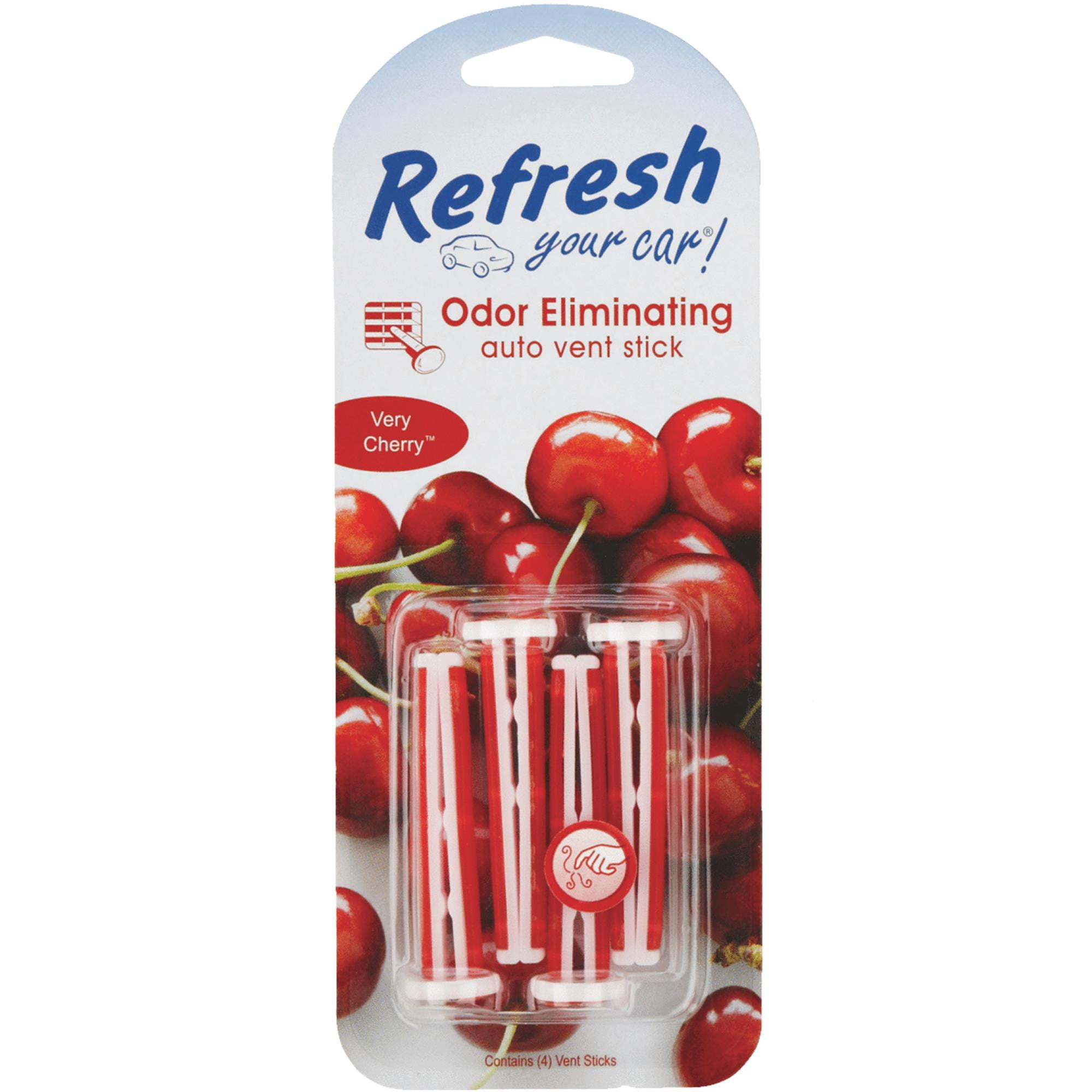 Refresh Your Car! Vent Stick Very Cherry, 4 Pack Walmart