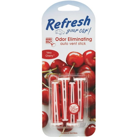 Refresh Your Car Vent Stick, Very Cherry, 4pk