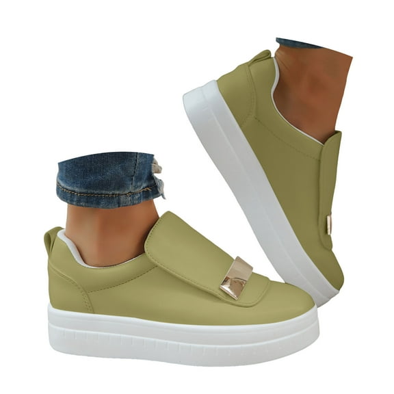 Mostsola Platform Loafers for Women Fashion Slip on Round Toe Flatform Walking Shoes
