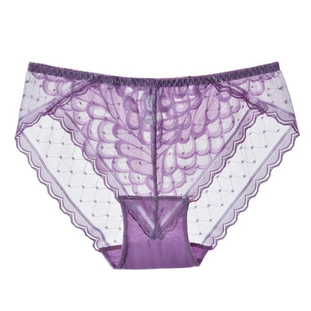 

ZMHEGW Underwear Women Cotton Bikini Lace Soft Hipster Panty Ladies Stretch Briefs Women s Panties