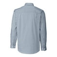 thumbnail image 3 of Men's Cutter & Buck  Navy Nashville SC Big & Tall Easy Care Stretch Gingham Long Sleeve Dress Top, 3 of 3