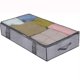 thumbnail image 1 of BR Bolsa de almacenamiento debajo de la cama - Organizador de armario plegable para ropa y edredones - Lino gris, 1 of 5