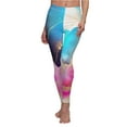 thumbnail image 5 of Soluvd Women's Cut & Sew Casual Leggings (AOP) Alcohol Ink, 5 of 7