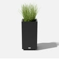 thumbnail image 4 of Veradek Block Series Pedestal Short Plastic Planter - Black, 4 of 10