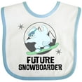 thumbnail image 3 of Inktastic Snowboarding Future Snowboarder Childs Boys or Girls Baby Bib, 3 of 4