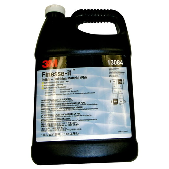 3M Finesse-it Polish - Finishing Material, 81235, White, Easy Clean Up, Liter, 12 per case
