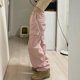 thumbnail image 4 of Pantalones holgados para mujer, pantalones para correr con bolsillos sueltos, ropa informal estilo Hippie Punk, pantalones largos sólidos Pompotops ulkah939904, 4 of 9