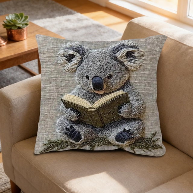 Funda de almohada aterciopelada, bonita y adorable funda de almohada con animales, para dormitorio, hogar, sofá, decoración, funda de cojín, juegos de colcha y cubrecama, ropa de cama, edredones, jueg