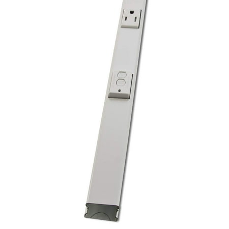 Wiremold WH20GB306TRGFI Steel  Prewired Plugmold  3  L  White  (6) Outlets  GFI