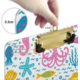 thumbnail image 4 of Coolnut Sea Life Clipboard, Acrylic Standard A4 Letter Size Clip Board with Low Profile Clip for Office, Classroom, Doctor, Nurse and Teacher, 12.5"x9", 4 of 7